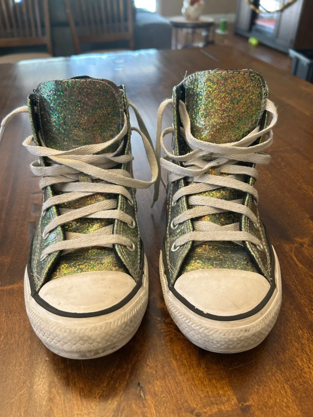 Converse sparkling glitter